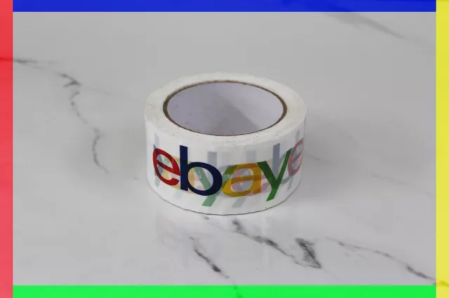 eBay colorful logo box packaging shipping tape 1 (one) roll 75 yards x 2 inches 