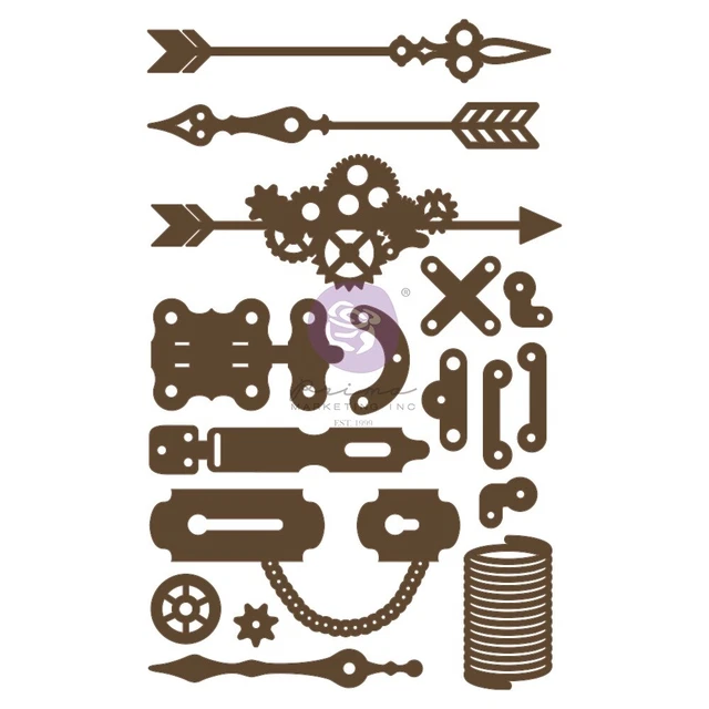 Chipboard de corte láser Prima Marketing - Haz algo, paquete de 17/paquete, paquete de 3