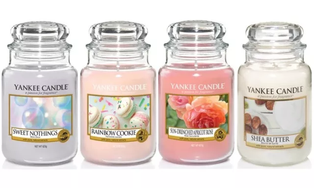 PROMO Yankee Candle Candela Profumata Varie Profumazioni Giara Grande (150 ore)