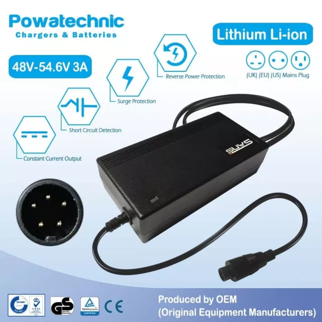 Battery Charger 54.6V 3A