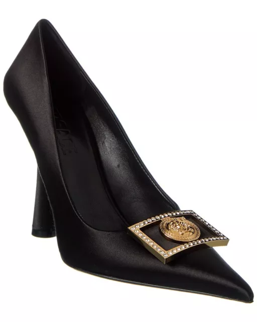 Versace Medusa Plaque Satin Pump Women's