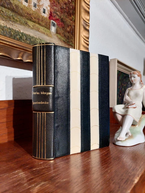 Chales Morgan SPARKENBROKE Luxusausgabe Prachtvoller ART DECO LEDER HANDEINBAND