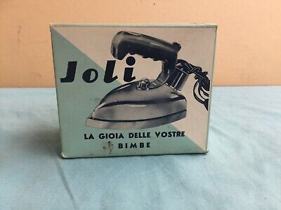 MICROFERRO DA STIRO ELETTRICO GIOCATTOLO JOLI AGFA CON SCATOLA anni '60 VINTAGE. 