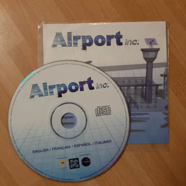 Airport Inc CDROM PC gioco di simulazione volo simulatore italiano