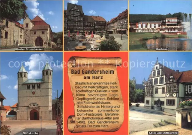 72523685 Bad Gandersheim Kloster Brunshausen Markt Kurhaus Stiftskirche Abtei Ba