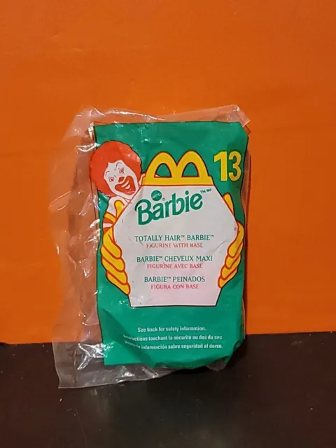 Vintage 1999 McDonalds Happy Meal Totally Hair Barbie Toy Doll #13 ~ Sealed New
