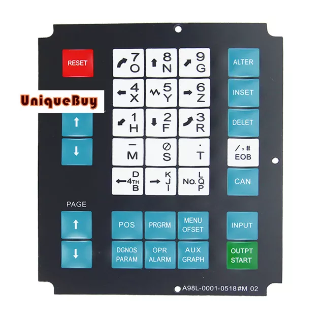 3pcs for FANUC A98L-0001-0518#M02 02 Operate Panel Keysheet Membrane Keypad