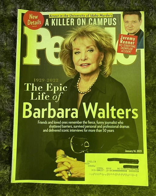 JANUARY 2023 PEOPLE Magazine Epic life of Barbara Walters 19292022 NEW