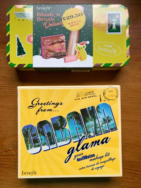 BENEFIT Greetings From Cabana Glama & Limited Ed Blush & Brush Make Up Kits, NEW