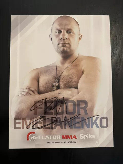 Fedor Emelianenko Signed 8x10 Promo Photo Bellator MMA Pride Fc Fedor Emelianenko Signed 8x10 Promo Photo Bellator MMA Pride Fc