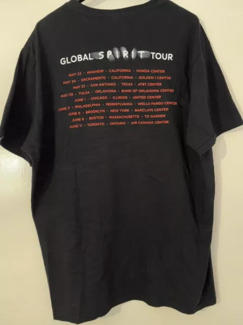Depeche Mode ‘Global Spirit’ USA Tour 2017 T-Shirt, Black, Size Large