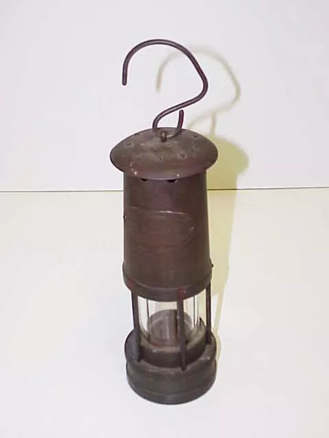 Brass Cambrian Miners Lamp E.Thomas & Williams Lantern Wales Makers Aberdare VTG