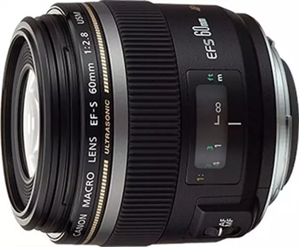 Canon EF-S 60mm f/2.8 USM Macro Black Photography Lense Camera Lens