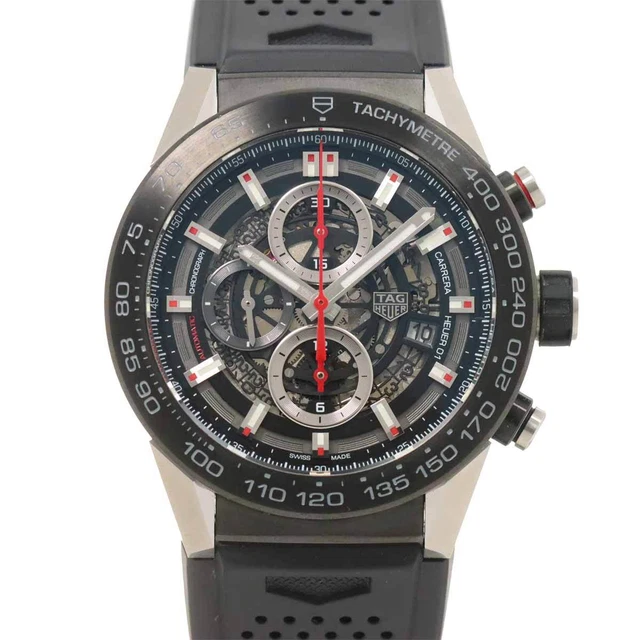 TAG HEUER CARRERA Heuer 01 CAR2A1Z Chronograph Skelett Datum Herren