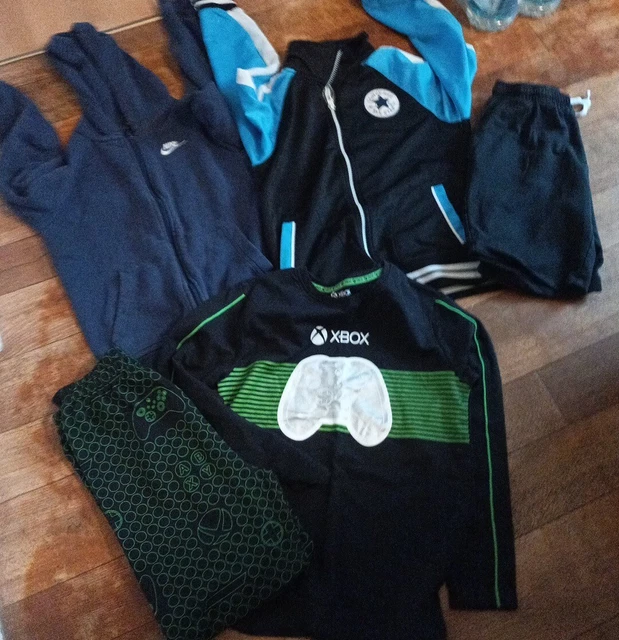 Pacchetto vestiti ragazzo 11-12 anni, Next, Converse, Primark, jeans, felpa con cappuccio pigiama