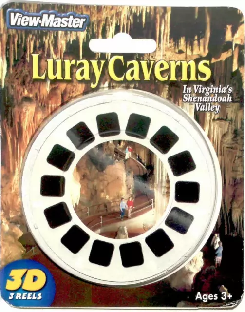 Luray Caverns Shenandoah Valley Virginia 3d View-Master 3 Reel Packet SEALED