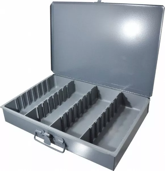 Durham 215-95 Adjustable Steel Compartment Box 13-3/8" W x 9-1/4" D x 2-1/8" H