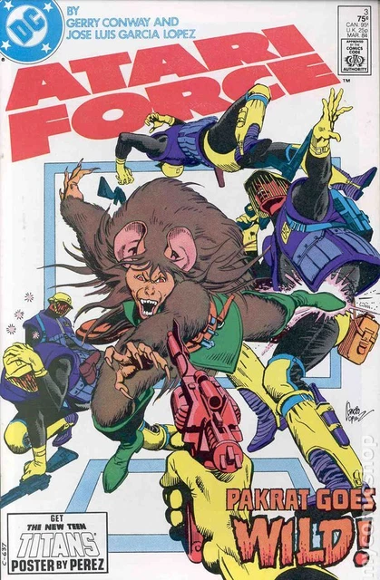 Atari Force #3 FN+ 6.5 1984 Stock Image