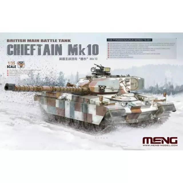 Maquette Char British Main Battle Tank Chieftain Mk10 |meng|ts-051| 1:35 Maquett