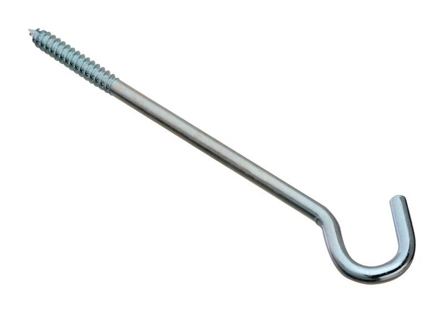 National Hardware N221-002 Zinc-Plated Steel Screw Hook 3/8 x 10 in.