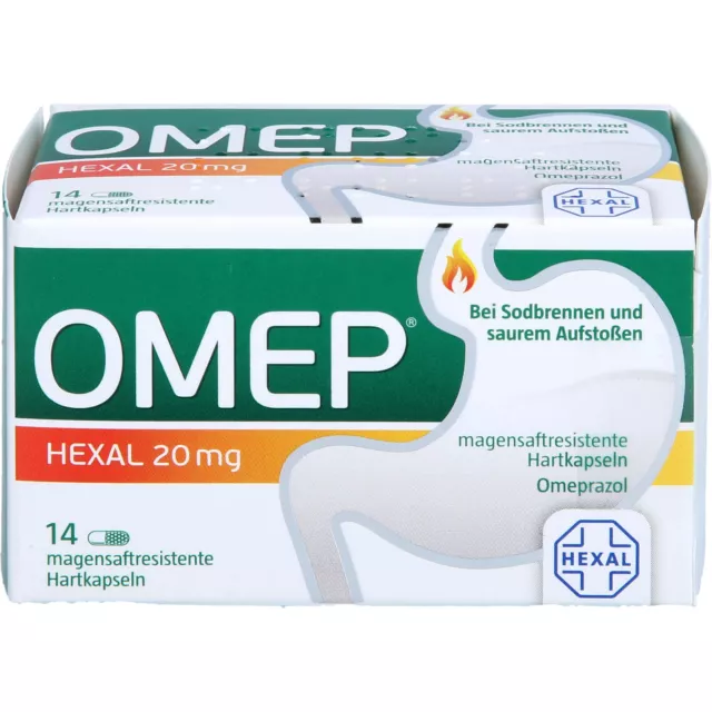 Omep HEXAL 20 mg Hartkapseln bei Sodbrennen, 14 St. Kapseln 10070208