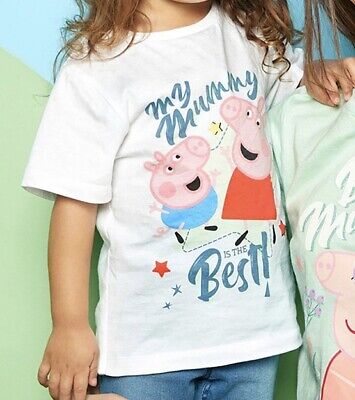 peppa pig my mummys the best age 4-5 tshirt top