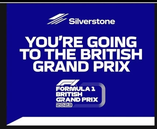 SILVERSTONE F1 BRITISH GP 2023 Adult Full Weekend Tickets General
