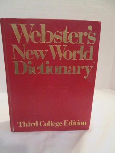 Webster's New World Dictionary Third College Edition Hardback