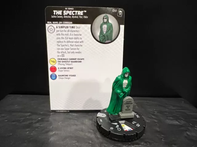 Heroclix DC Jokers Wild: Rare The Spectre #041 w/card