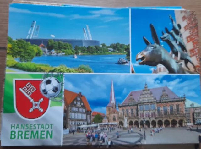 Stadion Postkarte- Bremen / Weserstadion  Wohninvest Neu