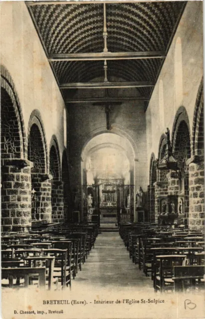 CPA AK BRETEUIL - Interior of St-Sulpice Church (478024)