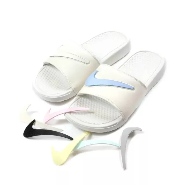 Sandalias Nike Benassi JDI LTD - 10 - AQ8614-101 extensiones vela extraíble swoosh