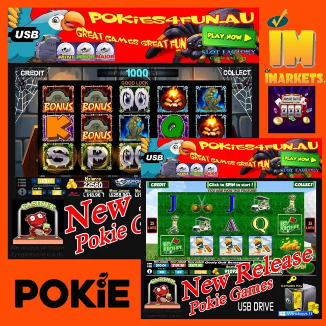 SPOOKY SPINS RETURNS + Goofy Golf Remastered- Slots Pokies Arcade Pc $19.95  - PicClick AU
