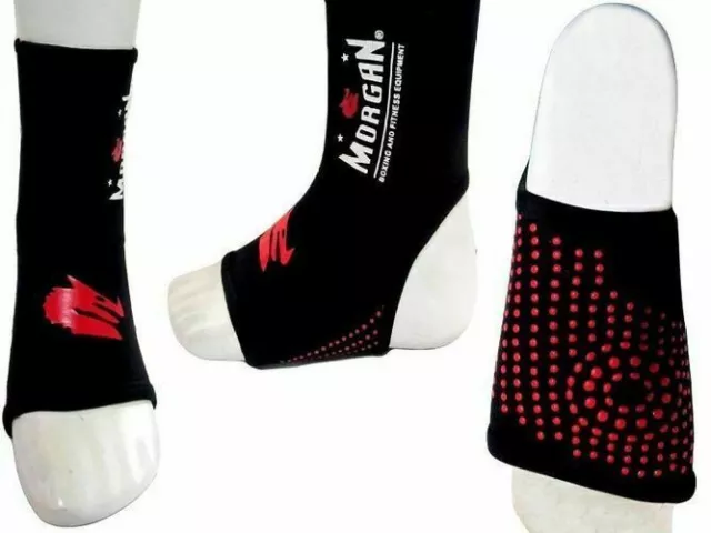 New MORGAN V2 Platinum MMA Kick Boxing Ankle Guard Protector (Pair)