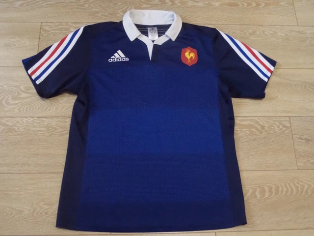 Ancien Maillot De Rugby Officiel du XV De France T.Adulte XL Vintage