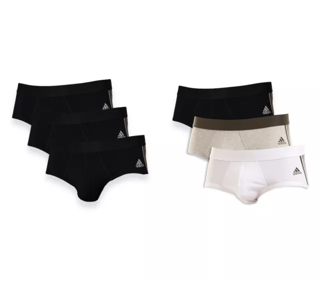 Adidas Active Flex Cotton 3-Stripes Brief 3er Pack Slip pour Homme