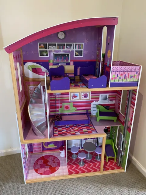 KidKraft Dolls House - 3 Levels with Furniture