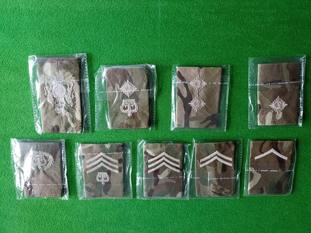 BRITISH MILITARY ISSUE Staff Sergeant MTP Camouflage Uniform Rank