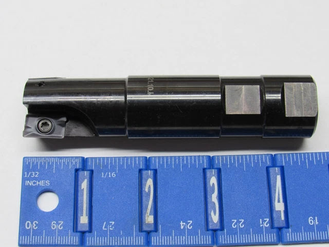 Zenith 1" 2-Flute Indexable End Mill Uses Apkt1604 Carbide Inserts