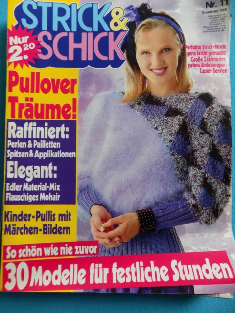 Strick & Schick Strickmode November 1988 / Damen, Kindermode