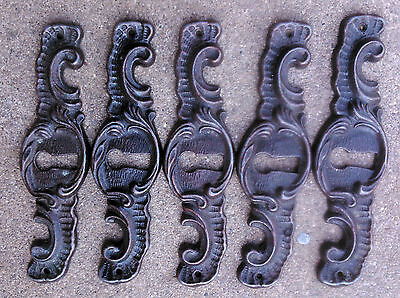 set of 5 Romanian cast iron key lock hold door locks furniture cabinet decor