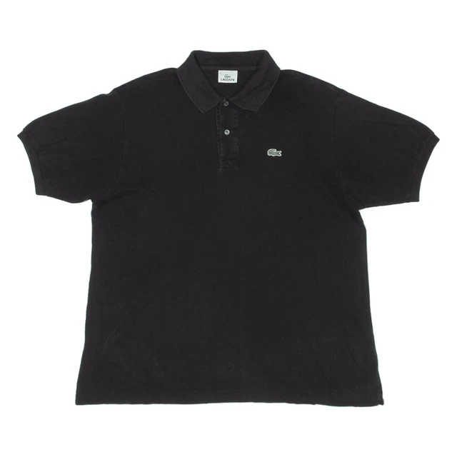 Polo Shirt Lacoste nera manica corta uomo XL