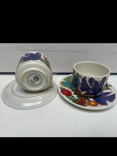 Acapulco Villeroy Et Boch 2 Tasses Avec Soucoupes Tbe