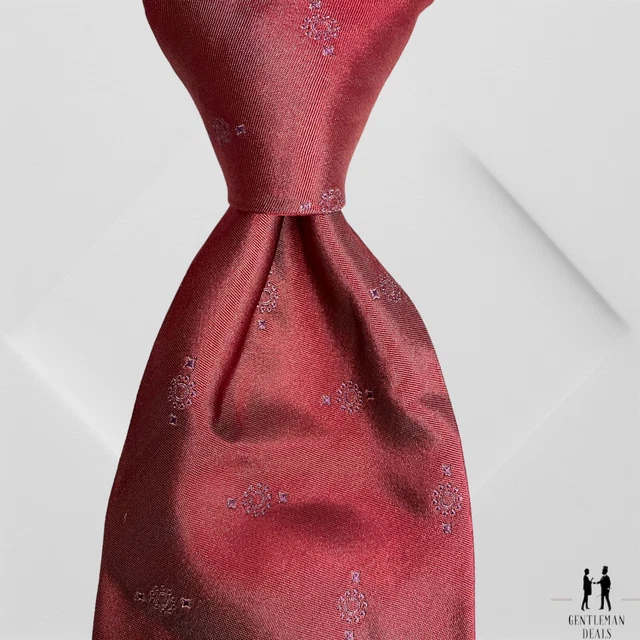 Valentino Mens 100%  Silk Necktie ITALY Designer Jacquard Floral Ancient 58 x4