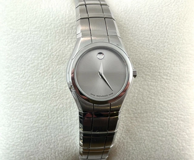 Orologio Donna MOVADO SENTO Grigio Museo Quadrante Sant'Acciaio Al Quarzo Svizzero in Scatola