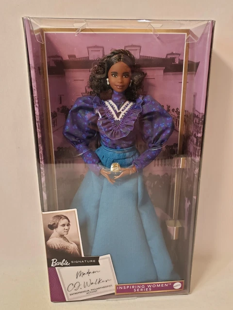 Madam C.j. Walker Inspiring Women Barbie Doll 2022 Mattel Hlm19 Nrfb