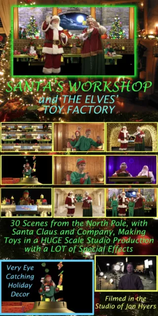 VIRTUAL SANTA, SANTA'S WORKSHOP, ELF TOY FACTORY DVD by Jon Hyers