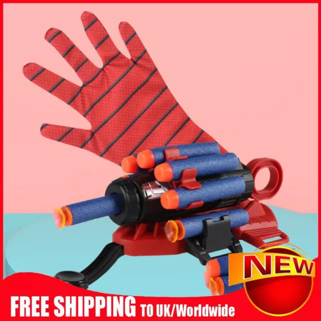 Guanti ragno uomo giocattoli eroe film web lanciatore distanza di lancio 5 m per bambini bambino