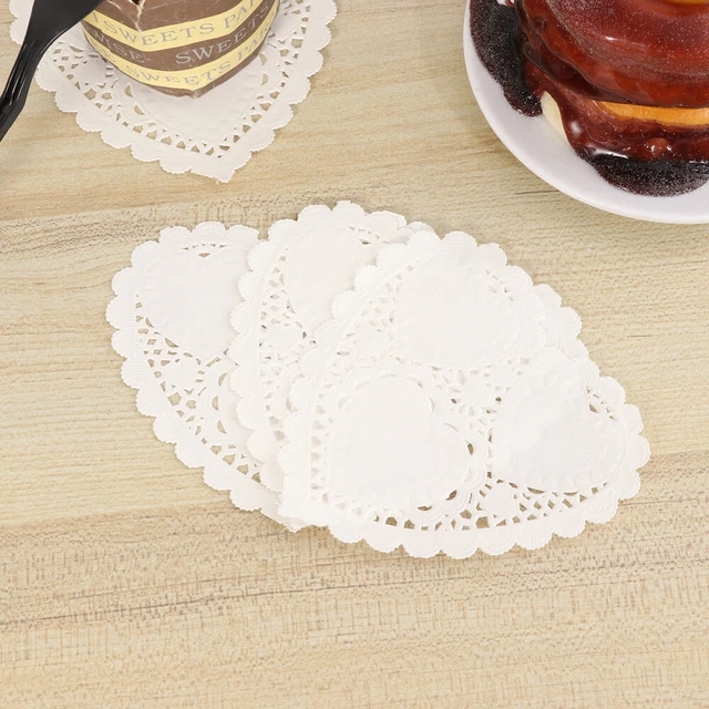 200 Napperons En Papier Dentelle Or 13cm - Ronds, Jetables, Pour Mariage, Anniversaire, Fêtes