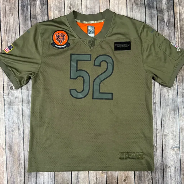 Chicago Bears Nike Salute to Service Khalil Mack #52 Jersey XL Youth Boys Green